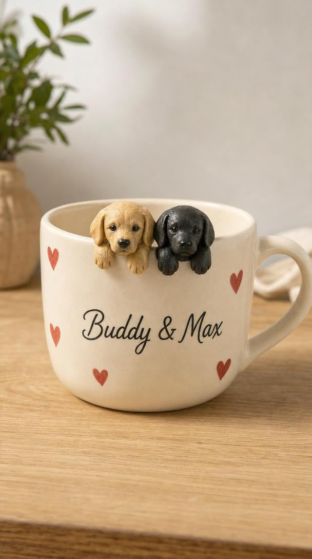 Handmade Dog mugs